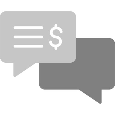 Konuş. Web simgesi basit illüstrasyon