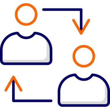 kullanıcı. Web simgesi basit illüstrasyon