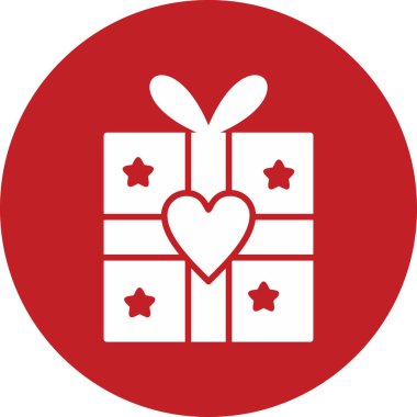 Hediye. Web simgesi basit tasarım