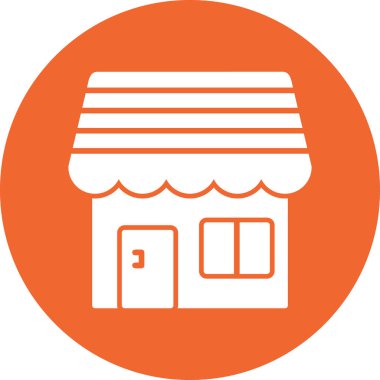 dükkan simgesi vektör illüstrasyonu