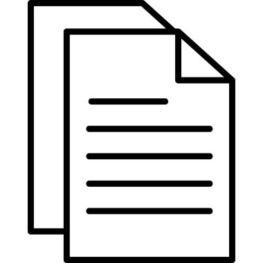 Belge simgesinin vektör illüstrasyonu