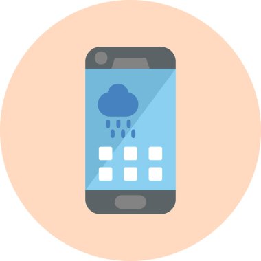 Cep telefonu. Web simgesi basit tasarım