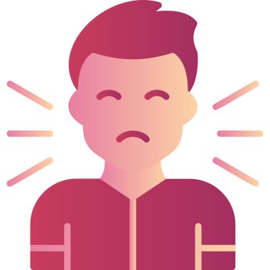 Adamım. Web simgesi basit illüstrasyon