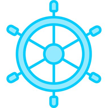 rudder, web icon simple illustration