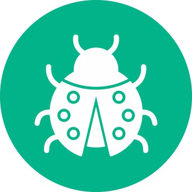 cute ladybird, web icon illustration