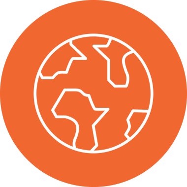 Dünya simgesinin vektör illüstrasyonu