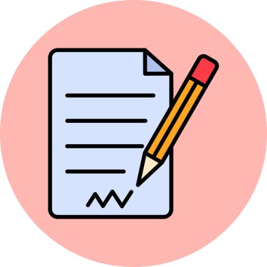 kağıt simgesi vektör illüstrasyonu