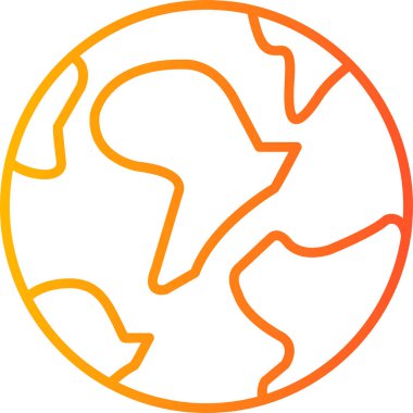 Dünya gezegeni. Basit resimleme