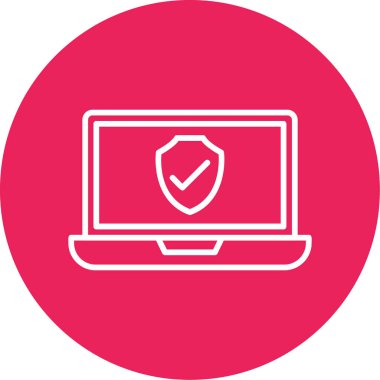 Bilgisayar. Web simgesi basit illüstrasyon