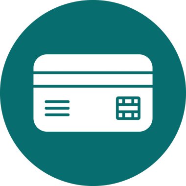 Kredi kartıyla. Web simgesi illüstrasyonu