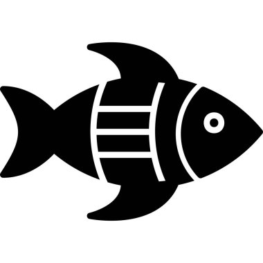 Balık. Web simgesi basit illüstrasyon