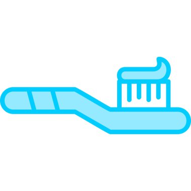 toothbrush icon. simple illustration for web
