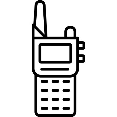 Walkie talkie kutsal kişilerin resmi, vektör çizim