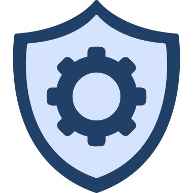 Koruma çizgisi simgesi, vektör illüstrasyonu