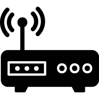 Modem. Web simgesi basit tasarım