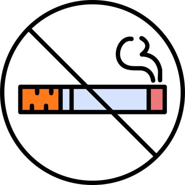 No smoking modern vector icon illustration