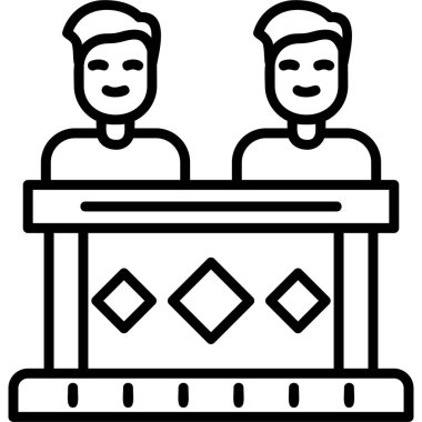 Coworkers icon modern vector illustration