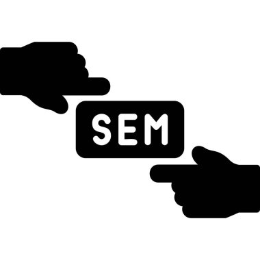 Sem web simgesi vektör illüstrasyonu