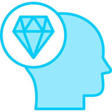 Elmas simgesi vektör illüstrasyonu 