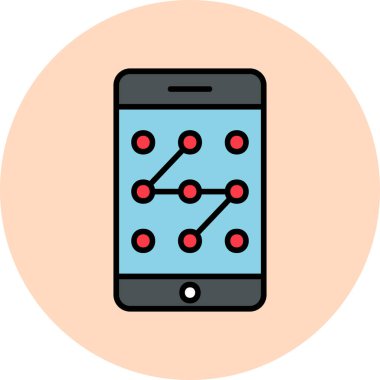 graphic art illustration of Mobile Pattern Lock