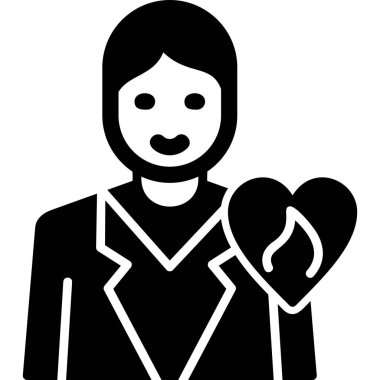 Passionate modern vector icon illustration