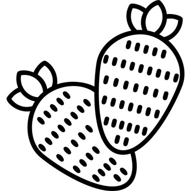 Çilek Ağı simgesi basit illüstrasyon