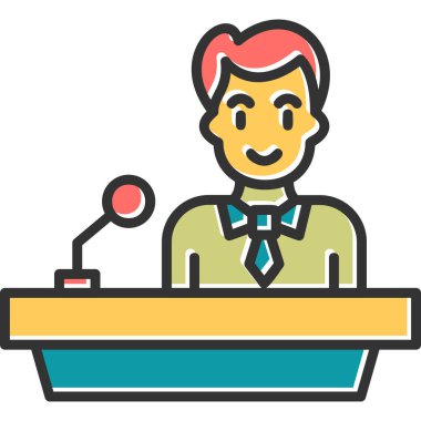 Nutuk. Web simgesi basit illüstrasyon