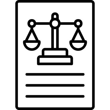 Mahkeme simge vektör çizim