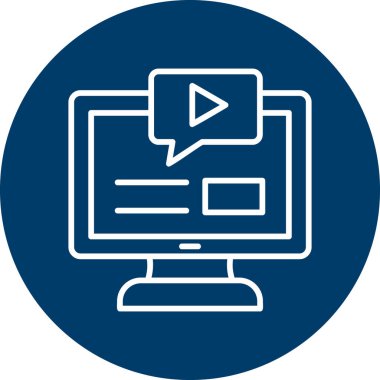 Seo ve teknoloji simgesinin vektör illüstrasyonu