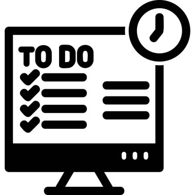 Son teslim tarihi düz vektör illüstrasyon simgesi