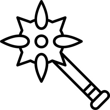 Ortaçağ Mace simgesinin gösterimi