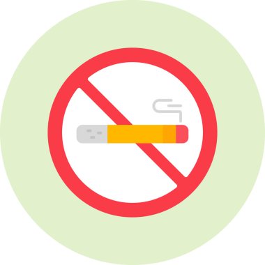 No smoking modern vector icon illustration