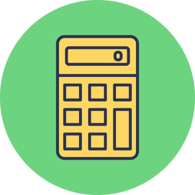 Web hesap makinesi simgesi. vektör illüstrasyonu