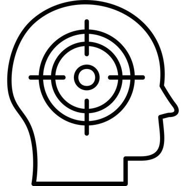 hedef simge vektör illüstrasyonu