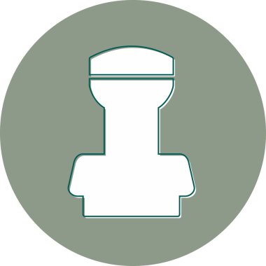 Damga modern simge, vektör illüstrasyonu