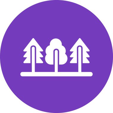 forest icon, web simple illustration