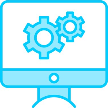 Ayarlar. Web simgesi basit illüstrasyon