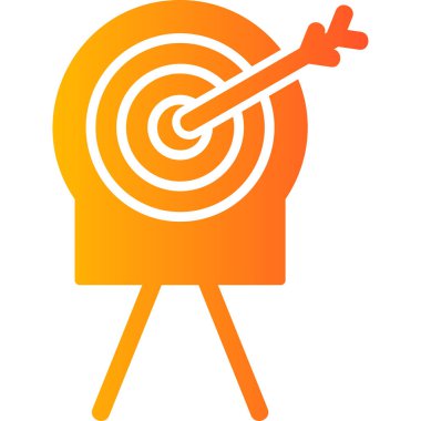 Hedef. Web simgesi basit illüstrasyon