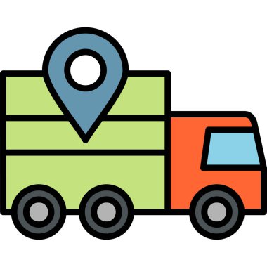 Mal varlığı takibi. Web simgesi basit illüstrasyon