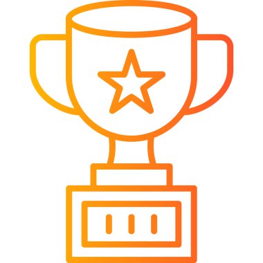 kupa simgesi vektör illüstrasyonu