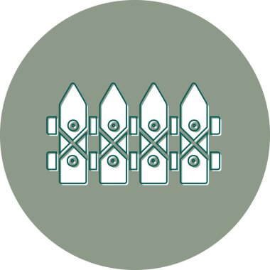 çit ağ simgesi basit vektör çizimi