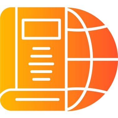 Coğrafya simge vektör çizim