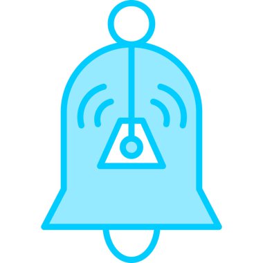 Okul Çanı simgesi vektör illüstrasyon grafik tasarımı