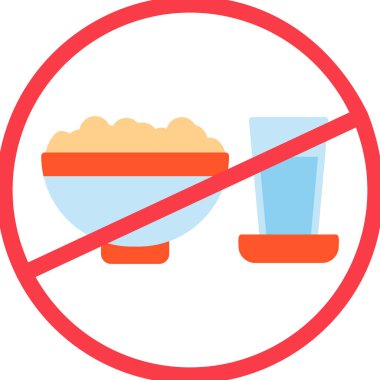 Oruç simgesi, modern tasarım illüstrasyonu