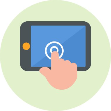 tablet simge vektör illüstrasyonu