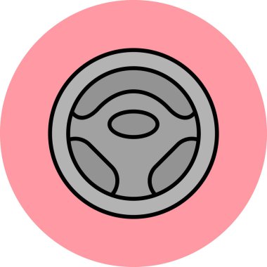 Direksiyon modern simgesi, vektör illüstrasyonu 