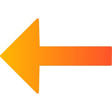 Sol ok. Vektör illüstrasyonu