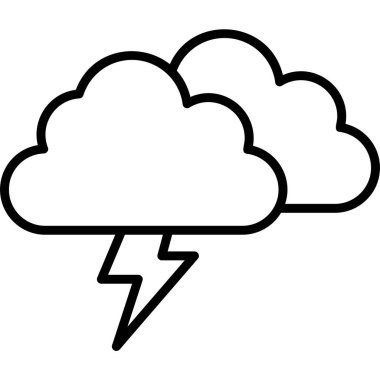 Kum fırtınası ikonu vektör çizimi