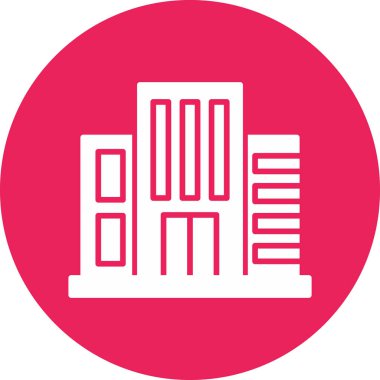 Otel modern simge vektör illüstrasyonu