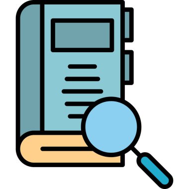 Arama simgesi vektör illüstrasyonu